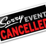 sorry event cancelled